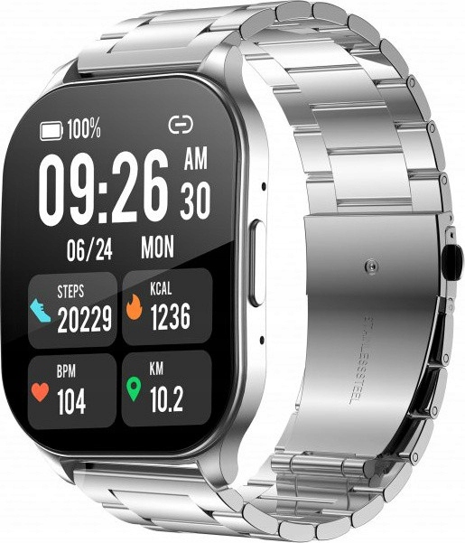 Chytré hodinky Winner Group Wg AirFlexOne stříbrné, 2x řemínek