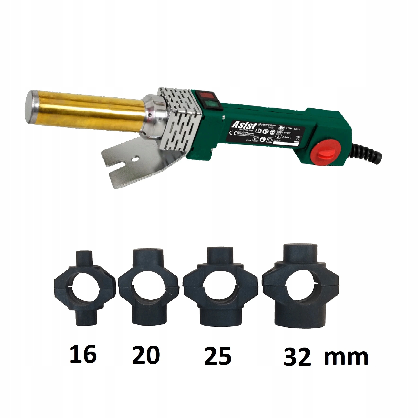 AE6V80T Svářečka plastových trubek trnová 800 W