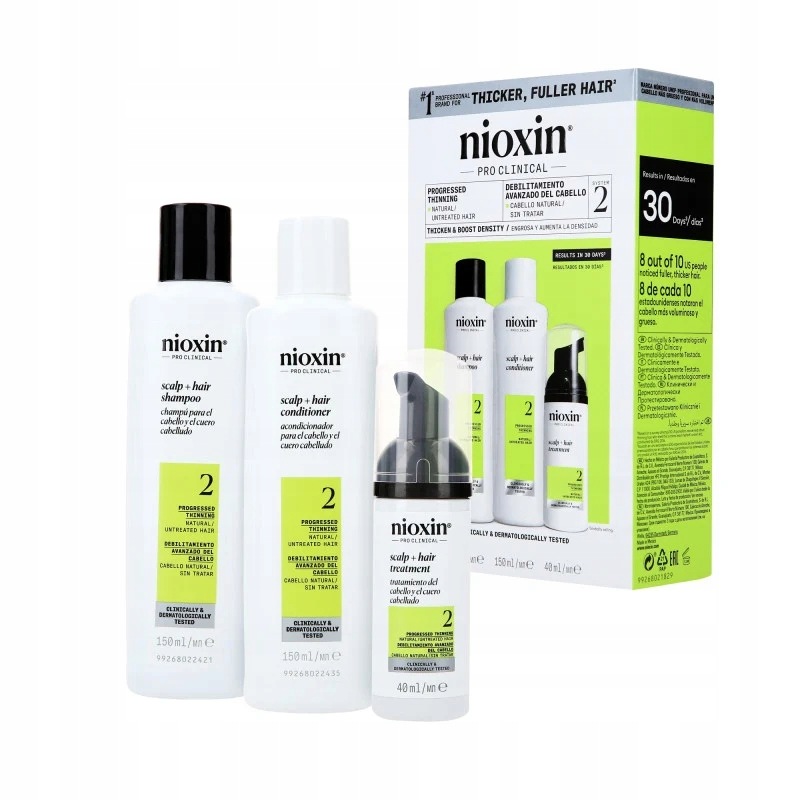 Nioxin Pro Clinical 2 sada na vlasy 2x150 ml 50 ml