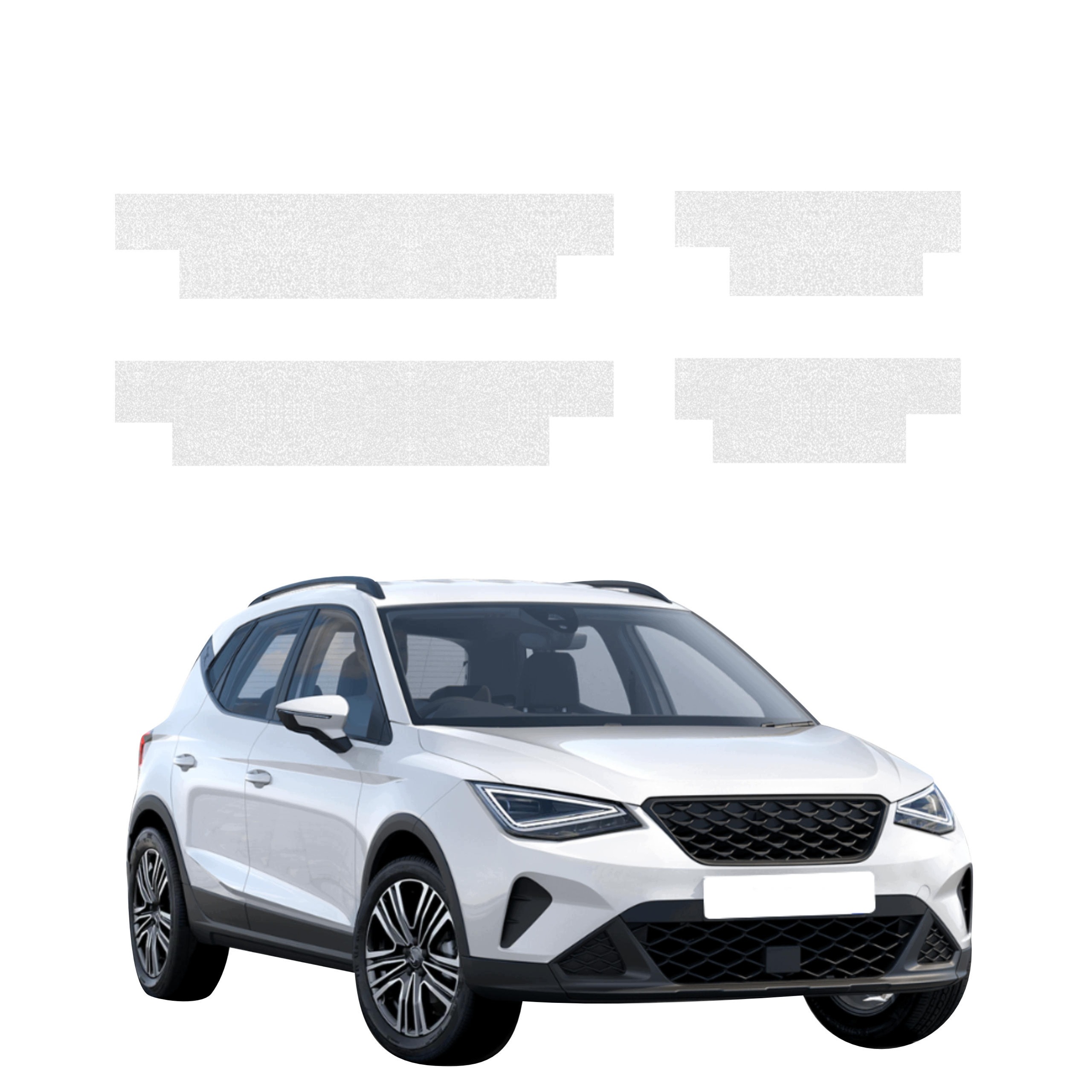 4v1 Technická povrchová úprava prahů pro Seat Arona (2021-2026) Bezbarvá