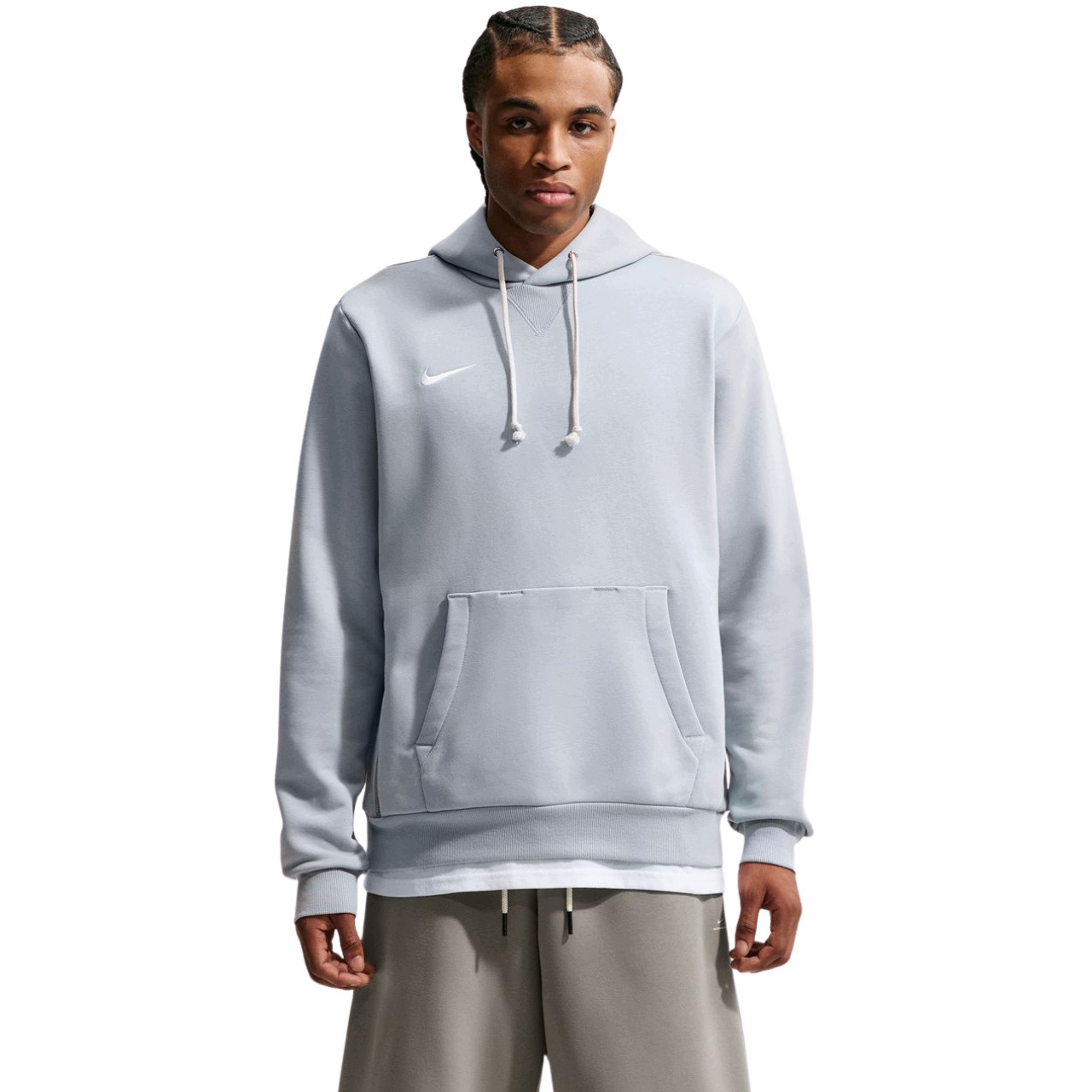 Pánská Mikina Nike Dri-FIT Hoodie klokanka s kapucí Sportovní šedá L
