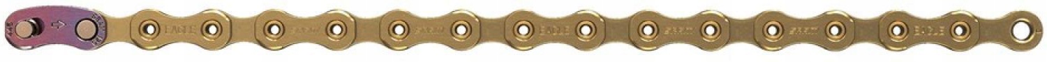 Řetěz Pc XX1 Eagle HollowPin 126 článků PowerLock Flowlink 12 rychlostí Zlatý