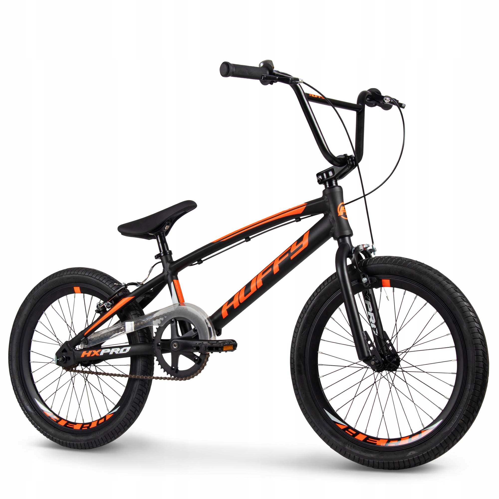 Rower Bmx 20 cali Huffy Hx Pro aluminiowy czarno-pomarańczowy