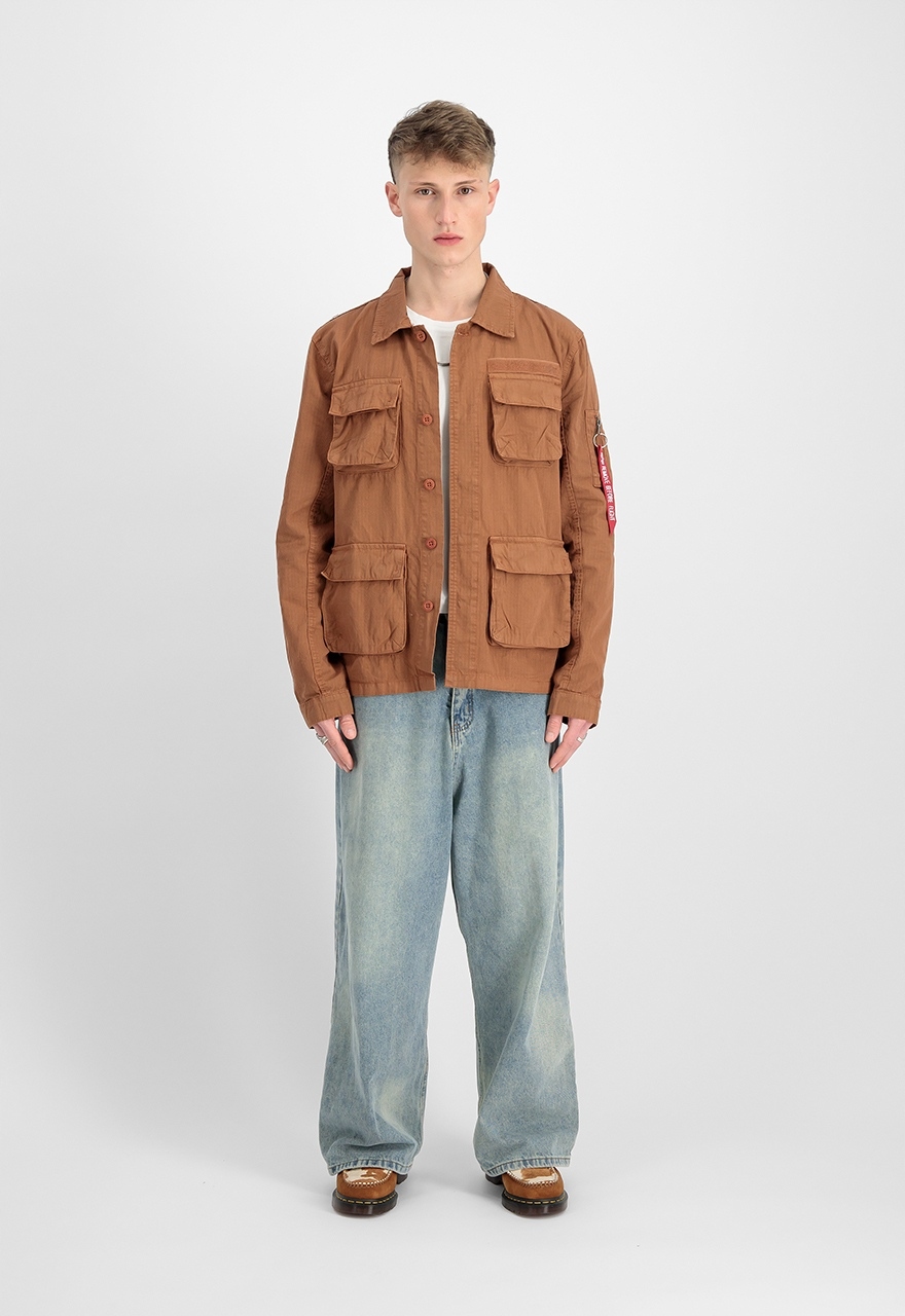 blůza Ripstop Cargo Overshirt hazel brown velikost 2XL 2XL