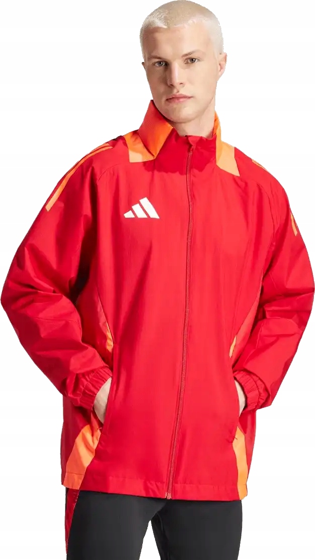 Pánská šusťáková bunda Adidas Tiro 24 Competiton Allweather červená