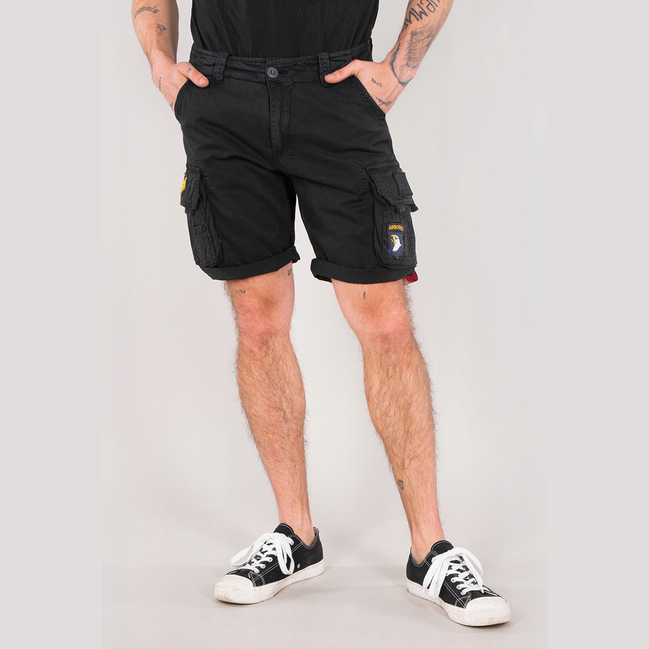 šortky Alpha Industries Crew Short Patch černé 32