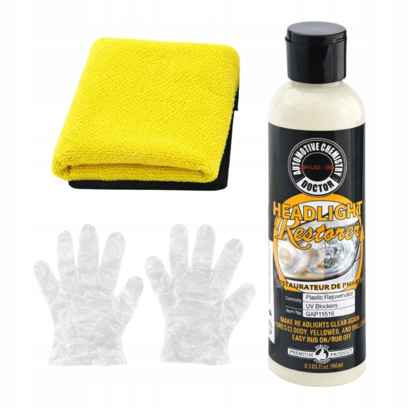 Verk 10180 Zestaw regeneracyjny do polerowania reflektorów 166 ml