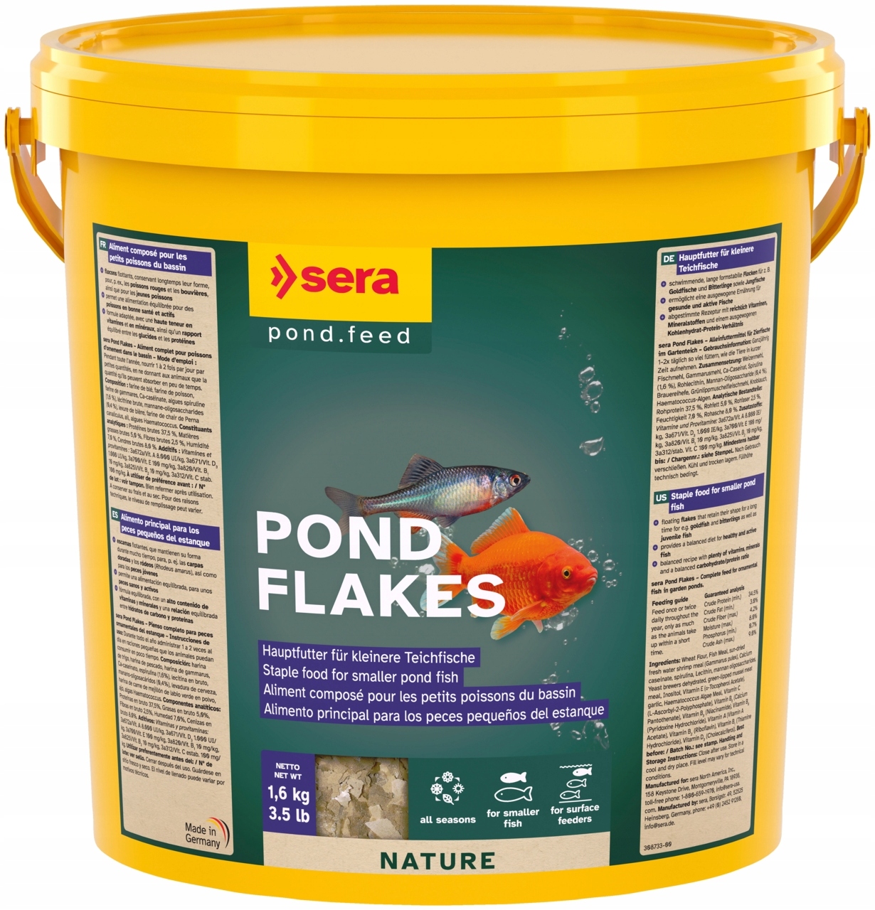 Sera Pond Flakes Nature 10 l