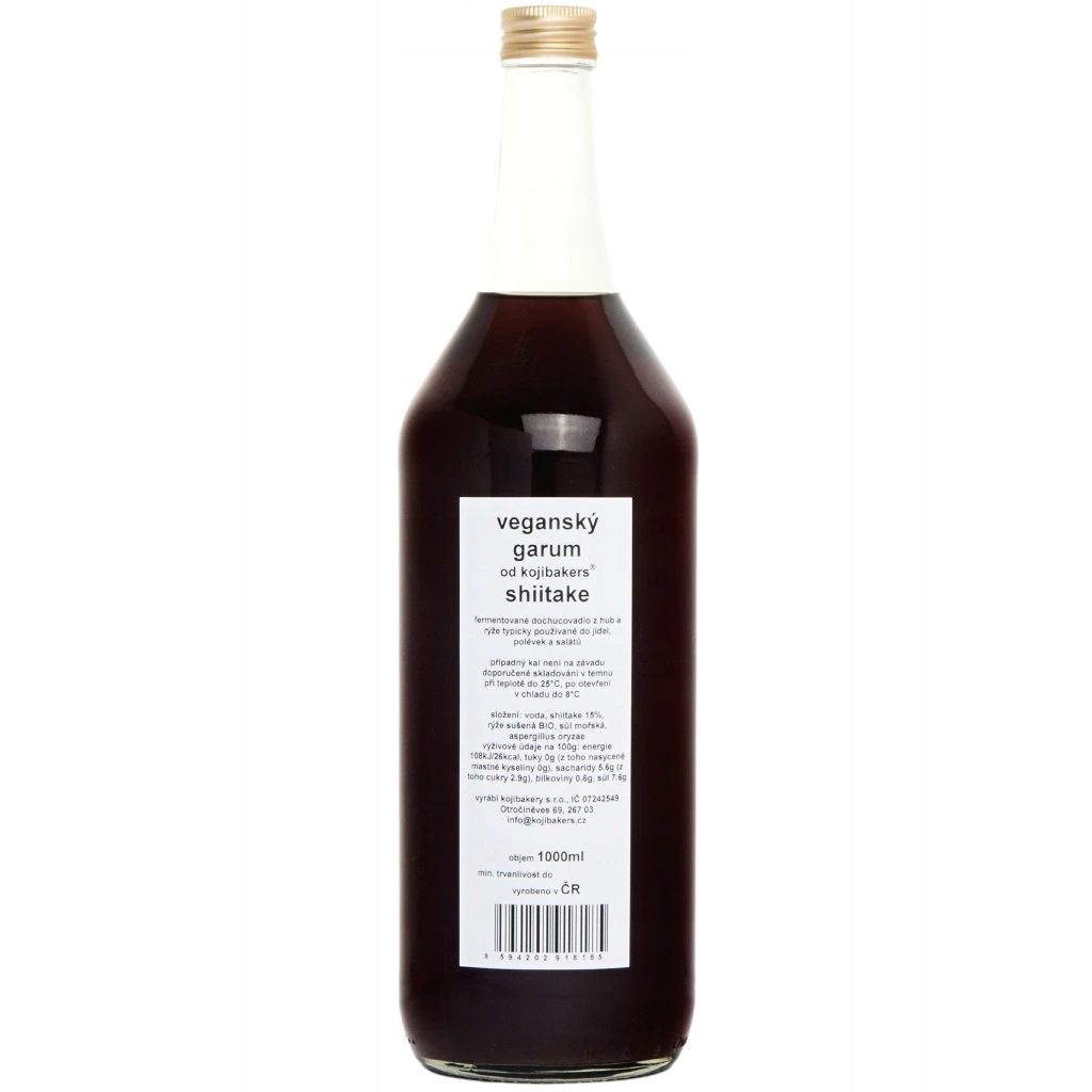 veganský garum shiitake Balení: 1000ml (gastro balení)