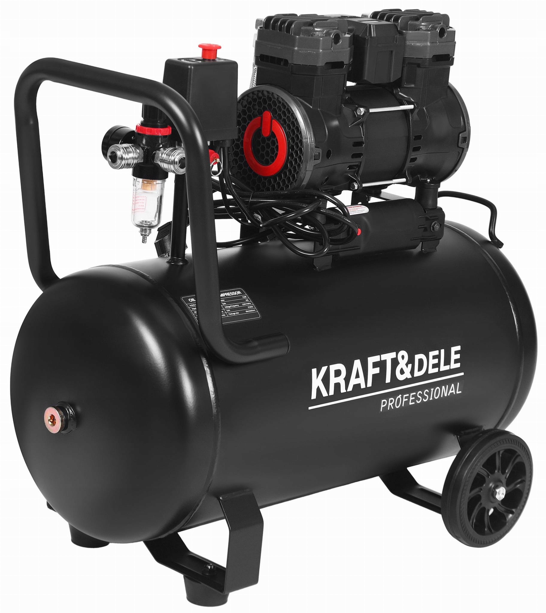 Kompresor Bezolejowy 50L 2500W Sprężarka 230V 2800RPM 290L/MIN 8BAR KD4082