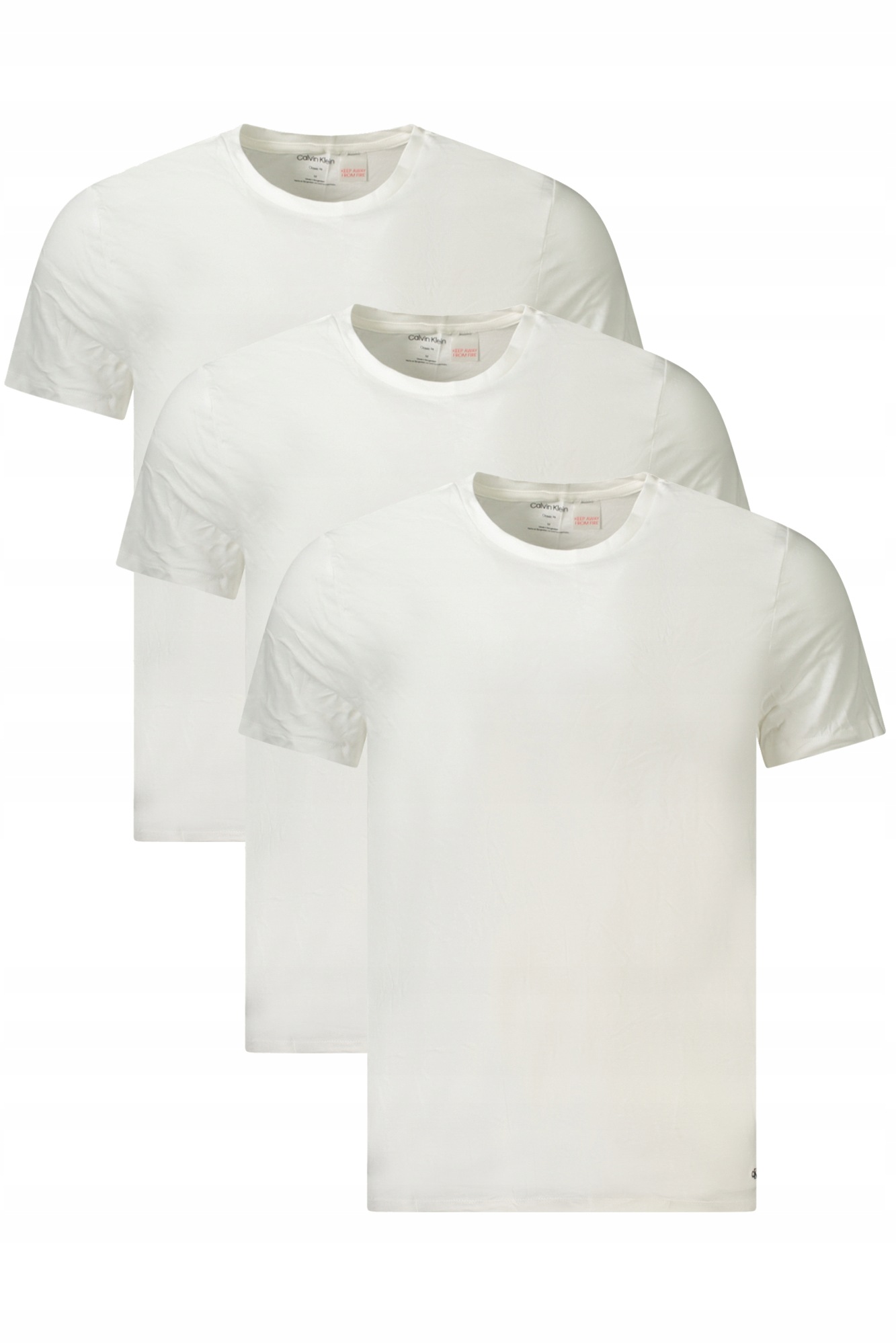 Calvin Klein LV00NB4051 Pánská trička bílá tri-pack 2XL