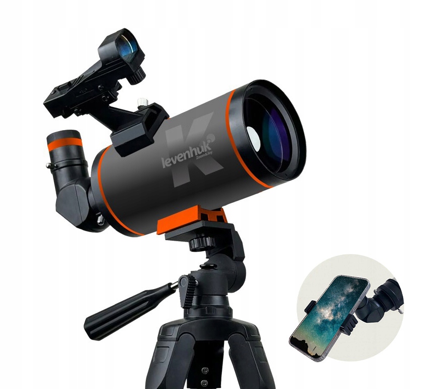 Fototeleskop Levenhuk Kelvin Nova Plus Mak 70/750 smartfon torba 140x