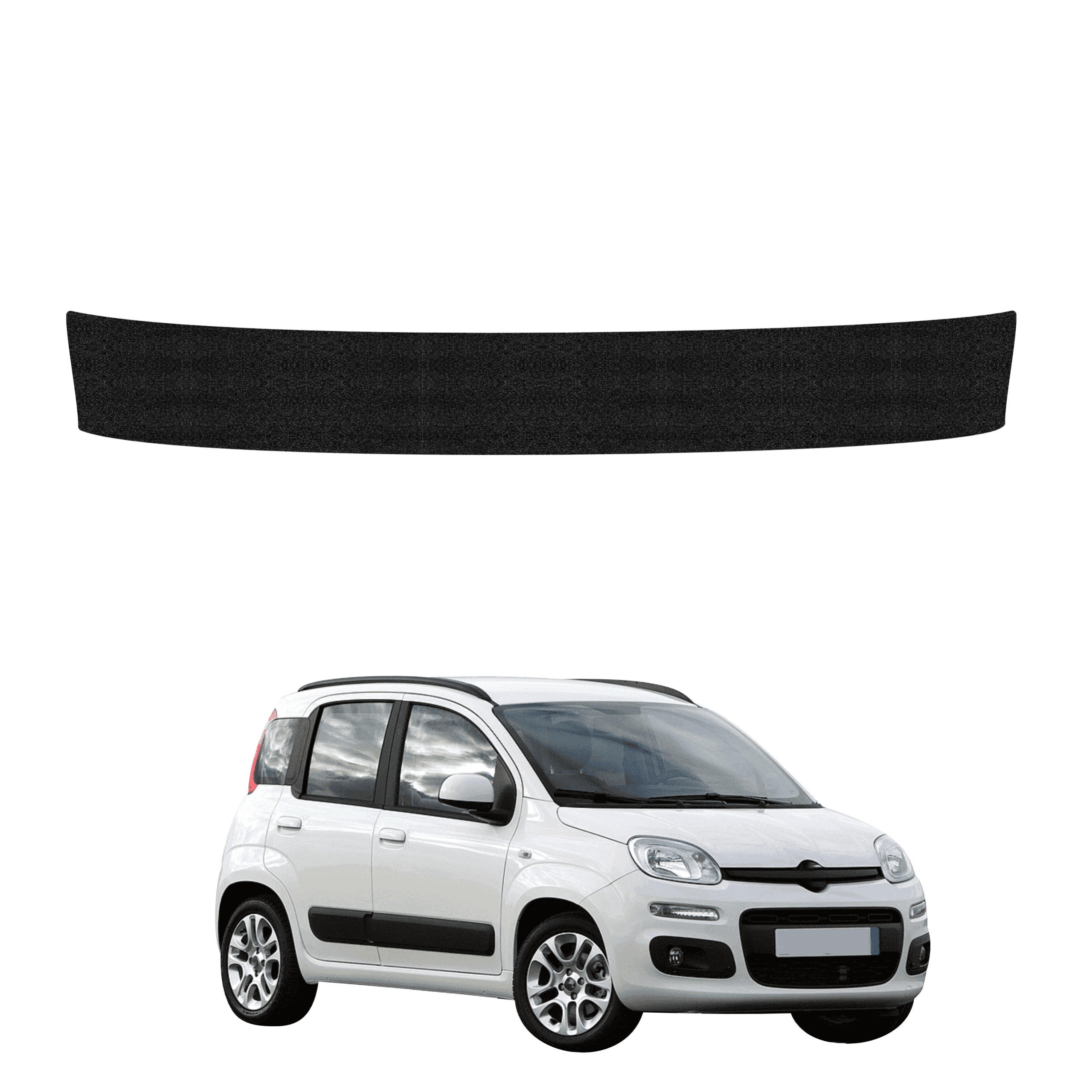 Povlak na práh zavazadlového prostoru pro Fiat Panda 3 Hatchback 5D (2011-2016) Černý
