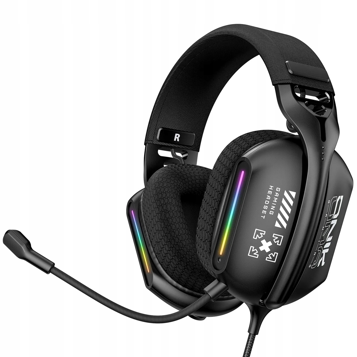 Onikuma X12 Przewodowe Słuchawki Gamingowe z oświetleniem Rgb