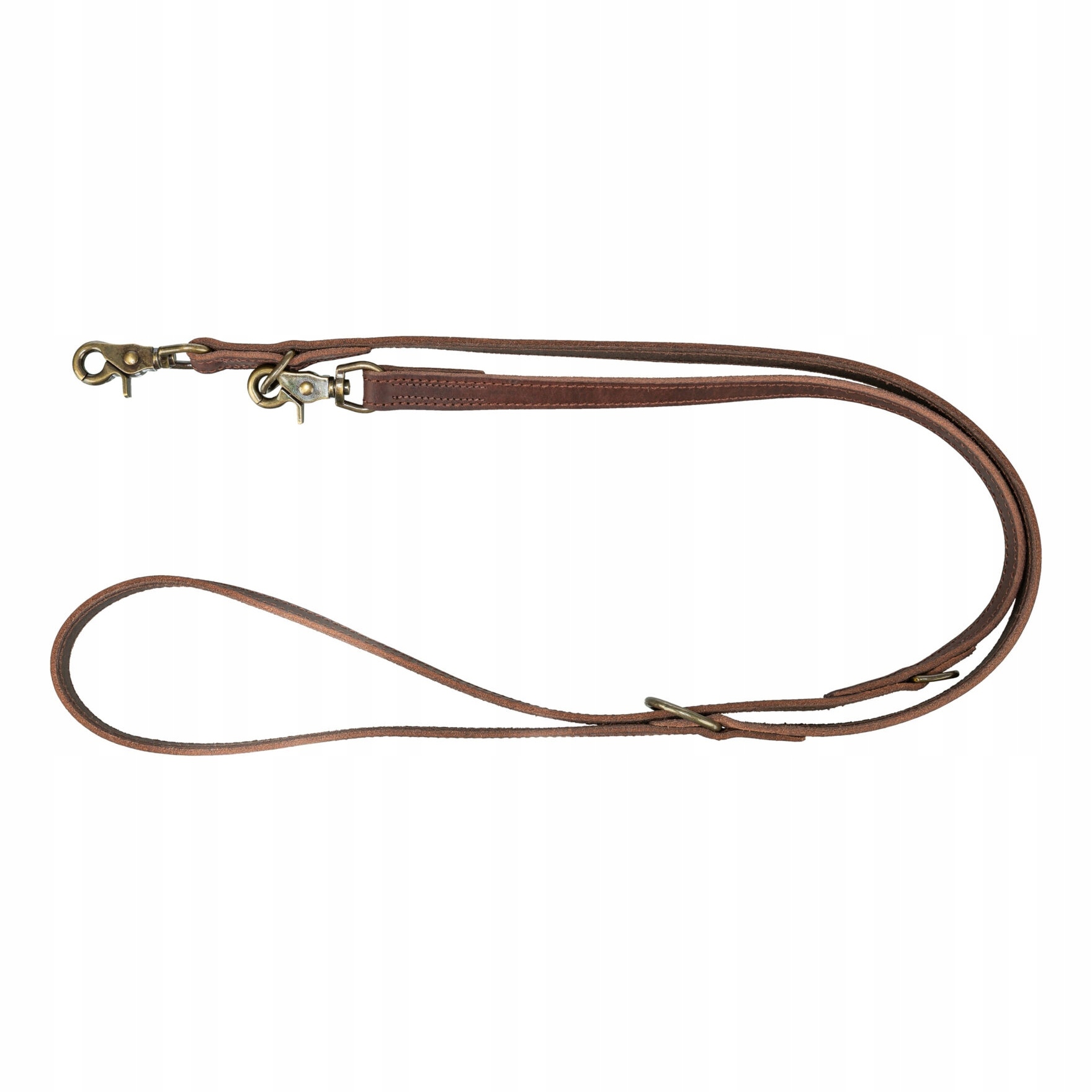 Trixie Smycz regulowana z grubej skóry Rustic M-L: 2m/20mm ciemnobrązowa