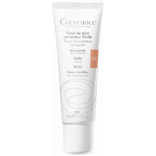 Avene Fluid korygujący Couvrance Piaskowy do skóry wrażliwej Spf 20 30 ml