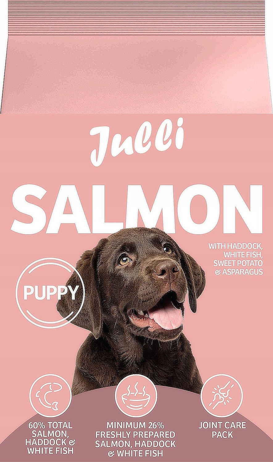 Julli Dog Grain Free Puppy rich in fresh Salmon & Potato 2kg