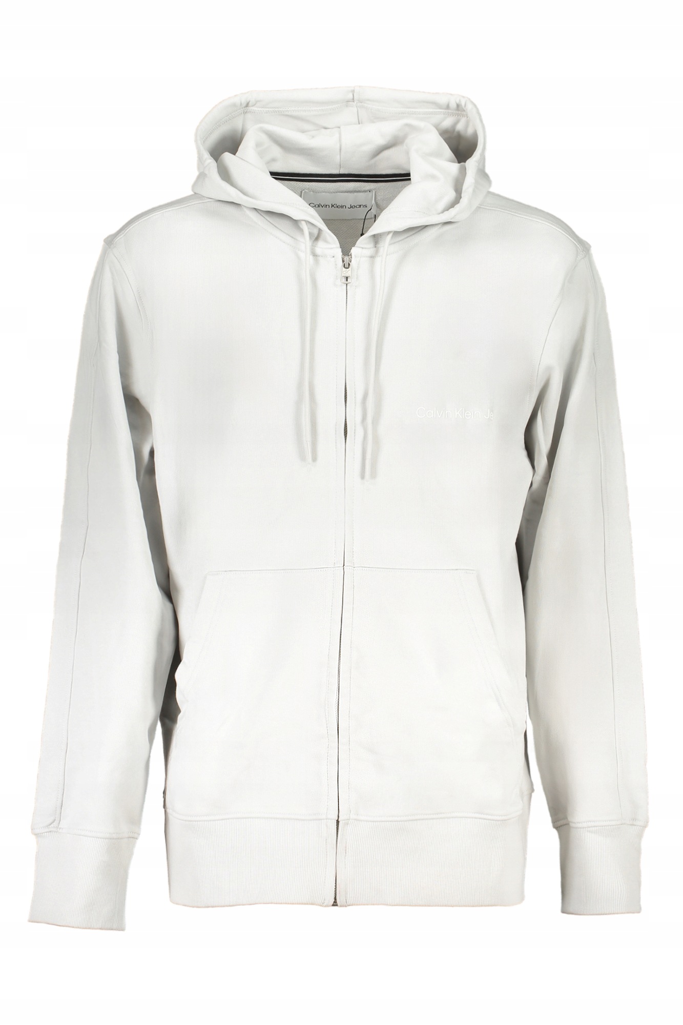 Calvin Klein J30J325148 Pánská mikina s kapucí bílá S