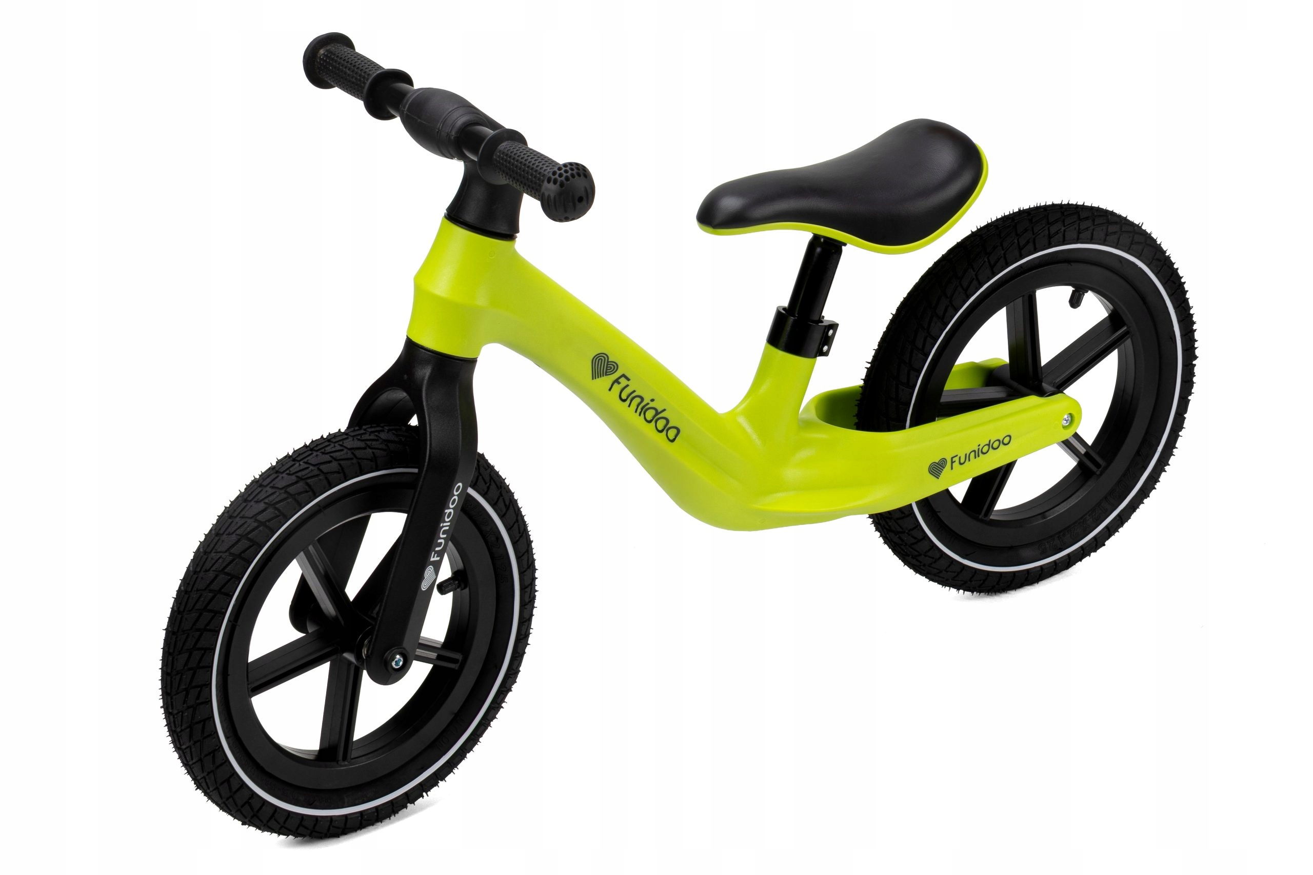 Rowerek biegowy Funidoo Brave kołą 12" zielony neon