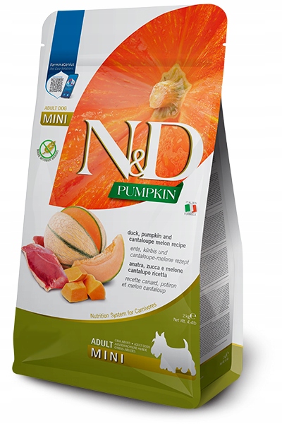 Farmina N&d Pumpkin Grain Free Dog Adult Mini kaczka i melon 2kg