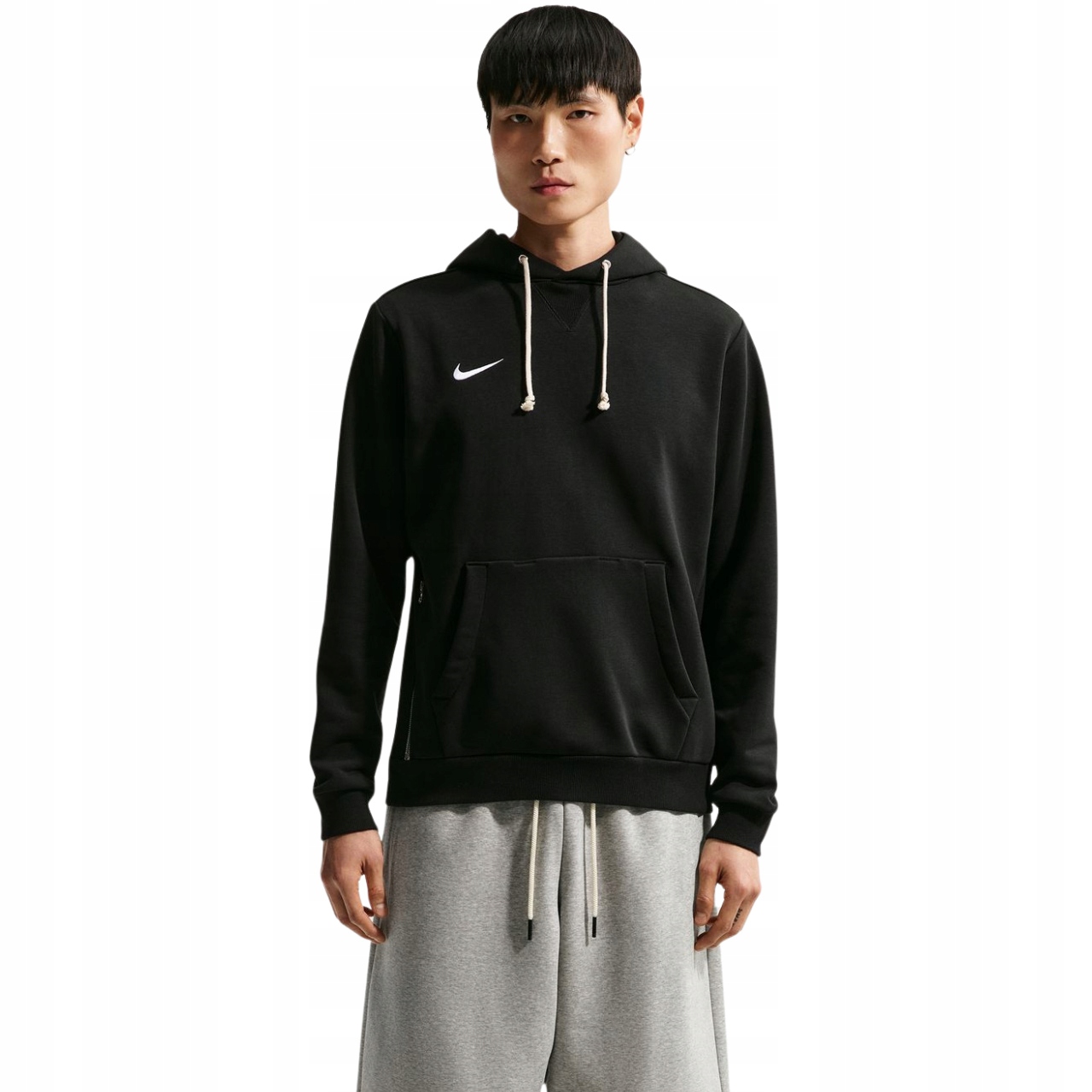 Pánská Mikina Nike s kapucí Hoodie Černá Klokanka Sportovní Teplá vel M