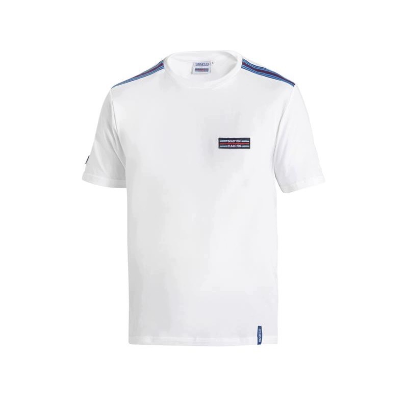 Tričko Sparco Martini Racing Top Stripes biele veľ. S