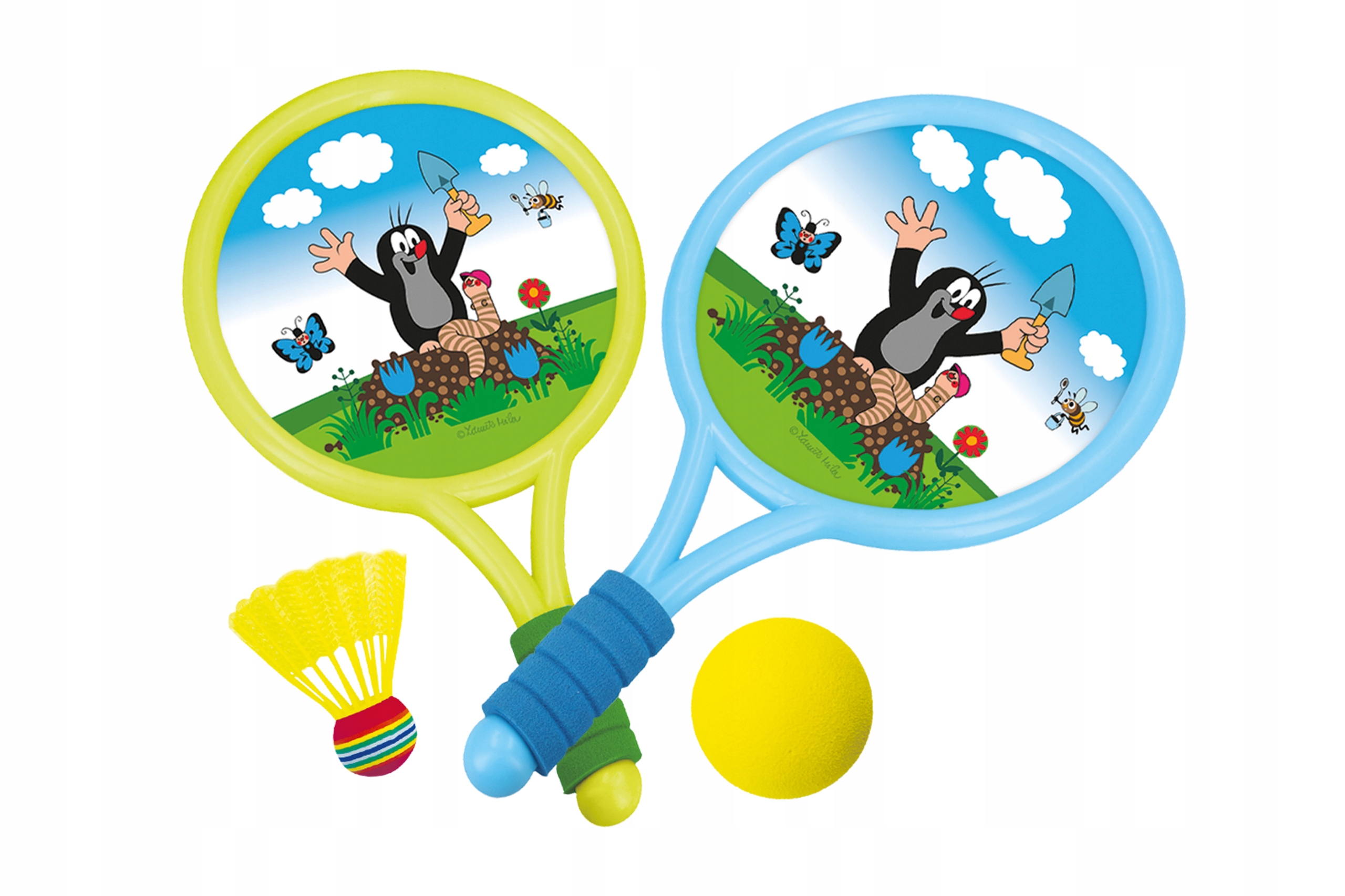 Zestaw sportowy dla dzieci Wiky Kret tenis badminton 2 rakiety piłka