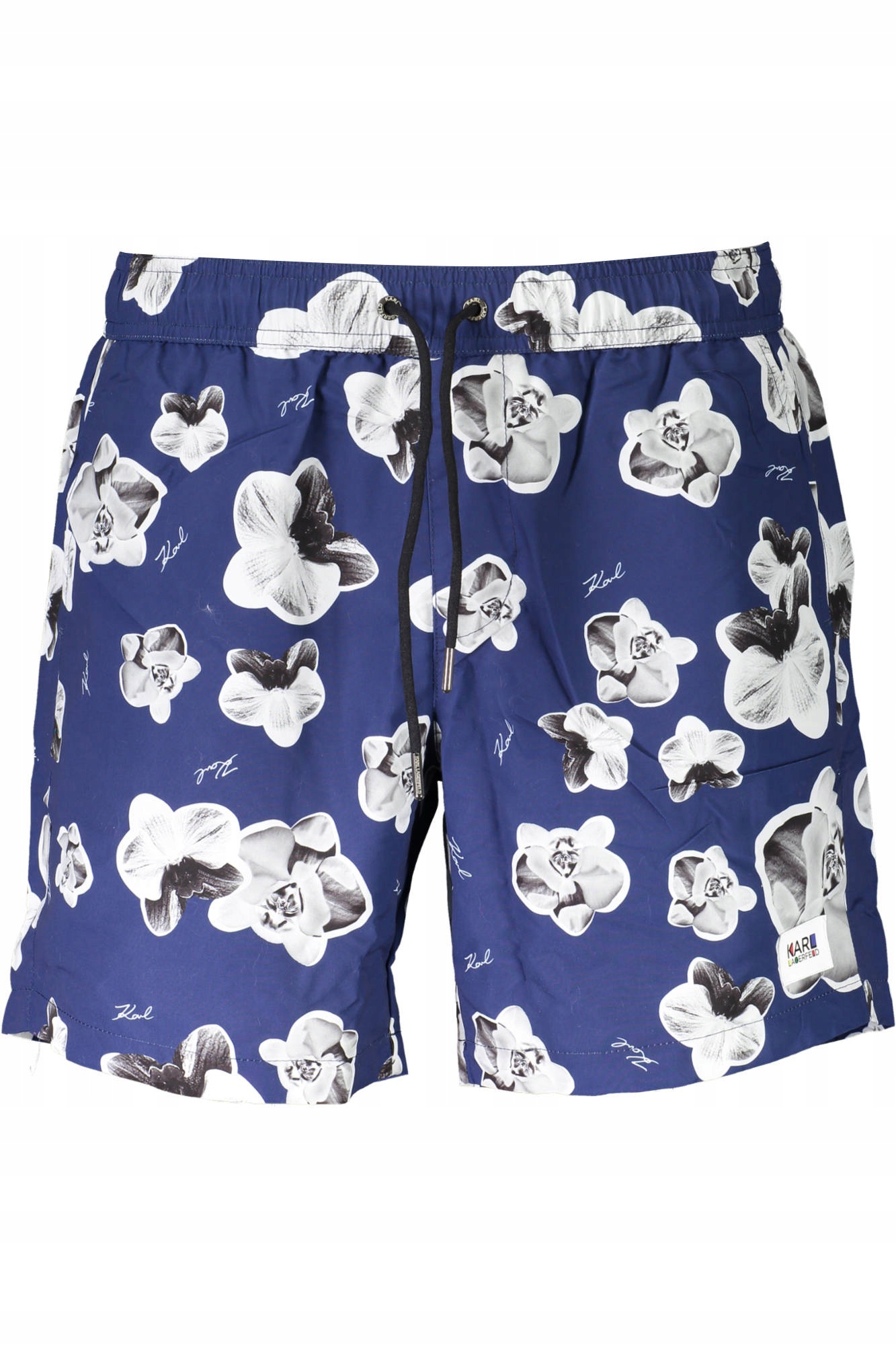 Karl Lagerfeld Beachwear KL20MBM12 Pánské koupací kraťasy modré S