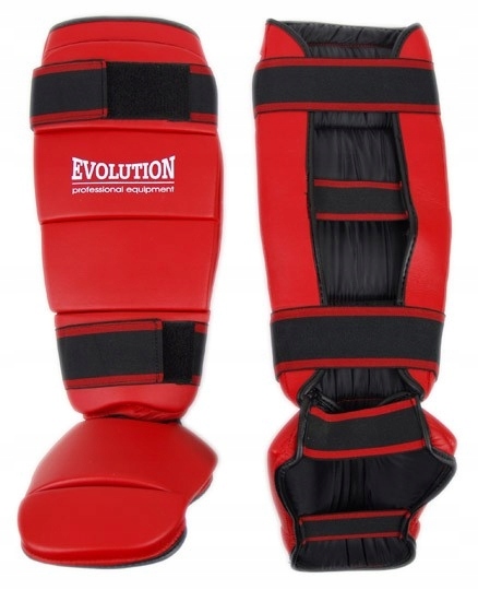 Chrániče Evolution Holená noha Op-220 Sportovní Červená velikost L