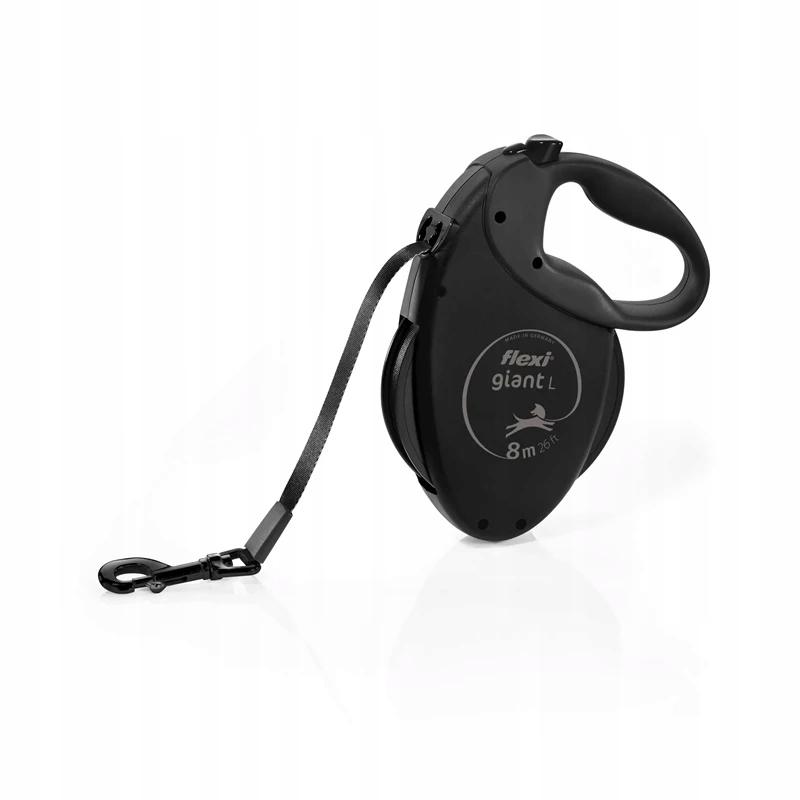 Flexi Giant L Black Edition smycz automatyczna dla psa taśma 8m