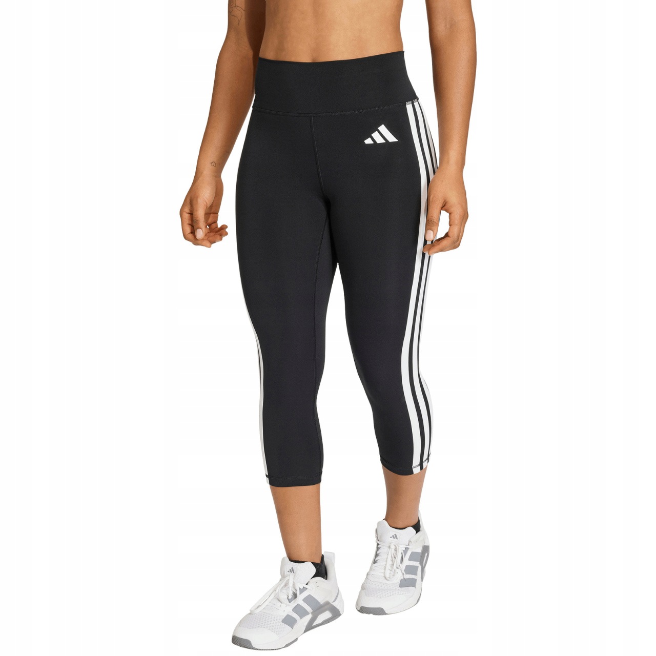 Dámské legíny adidas 3/4 černé s kapsami Optime Workout vel S