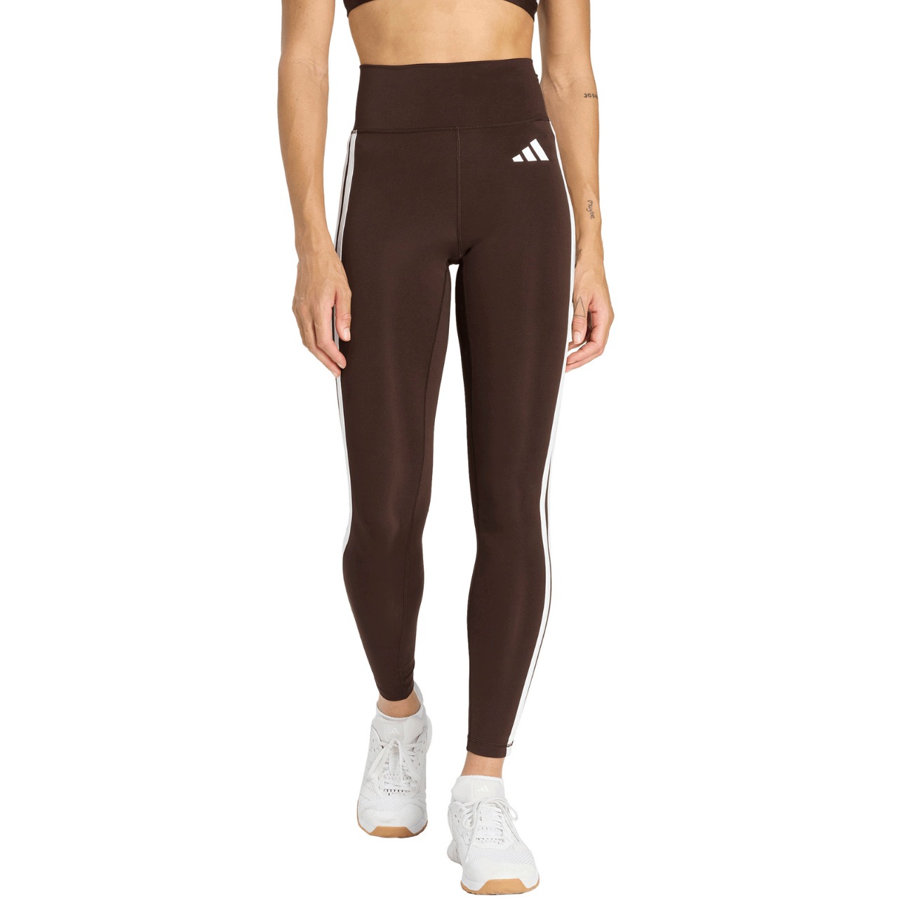 Dámské legíny adidas Optime 7/8 Přiléhavé Vysoký pas Fitness vel L