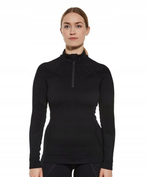 LS1609W Bluza damska z krótkim ekspresem Extreme Merino czarny L