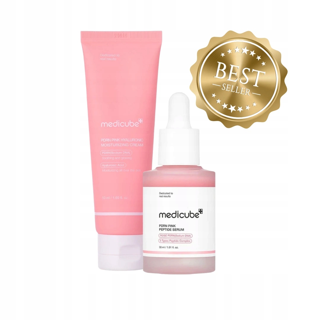 Duo péče Medicube Pdrn Pink Peptide Serum & Hyaluronic Moisturizing Cream