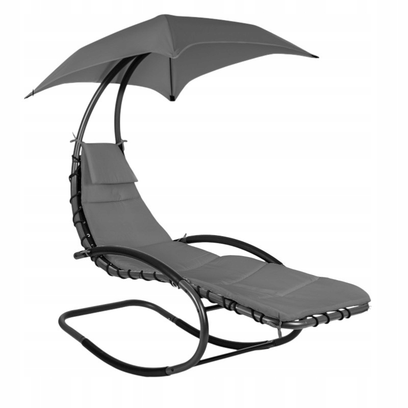 Lehátko kovové šedé ModernHome