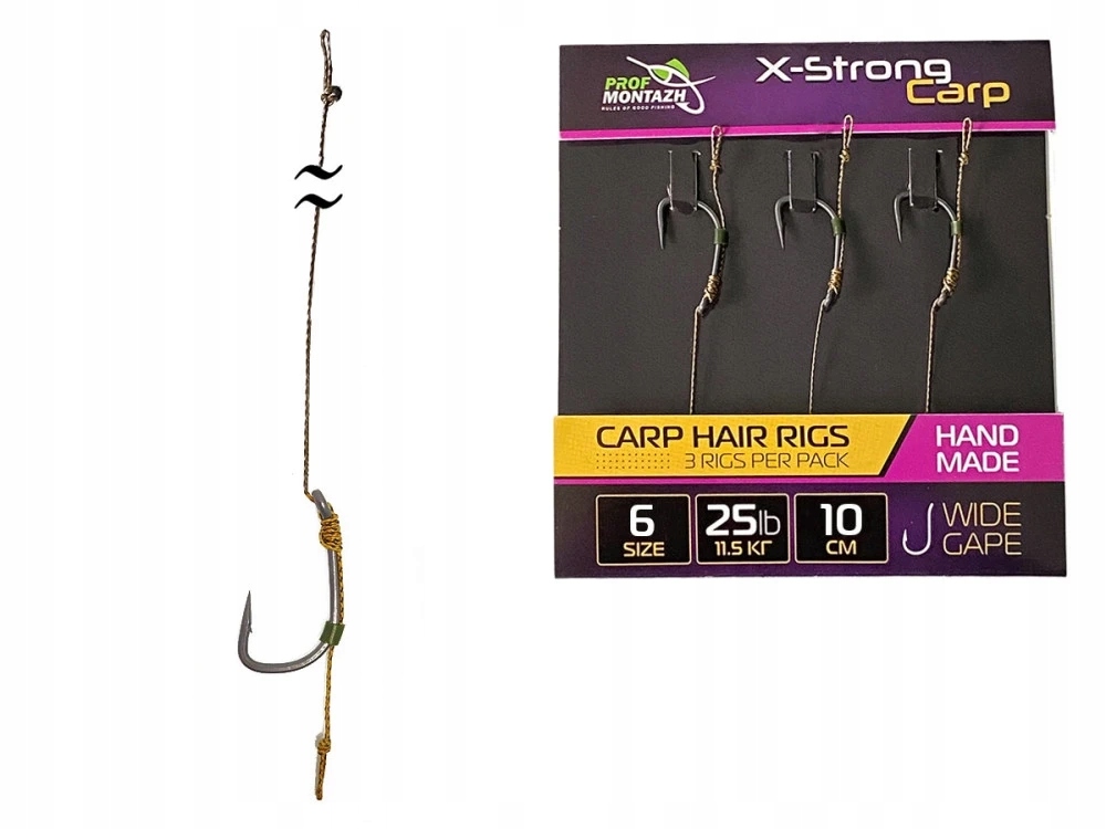 Przypon Wide Gape #6 (25Lb/11,5kg) 6/15cm