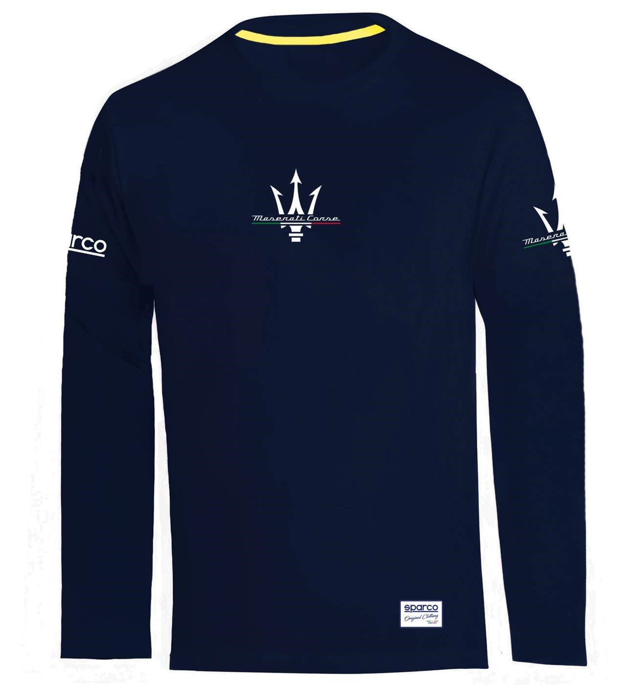 Tričko Longsleeve Sparco Maserati tmavomodré veľ M