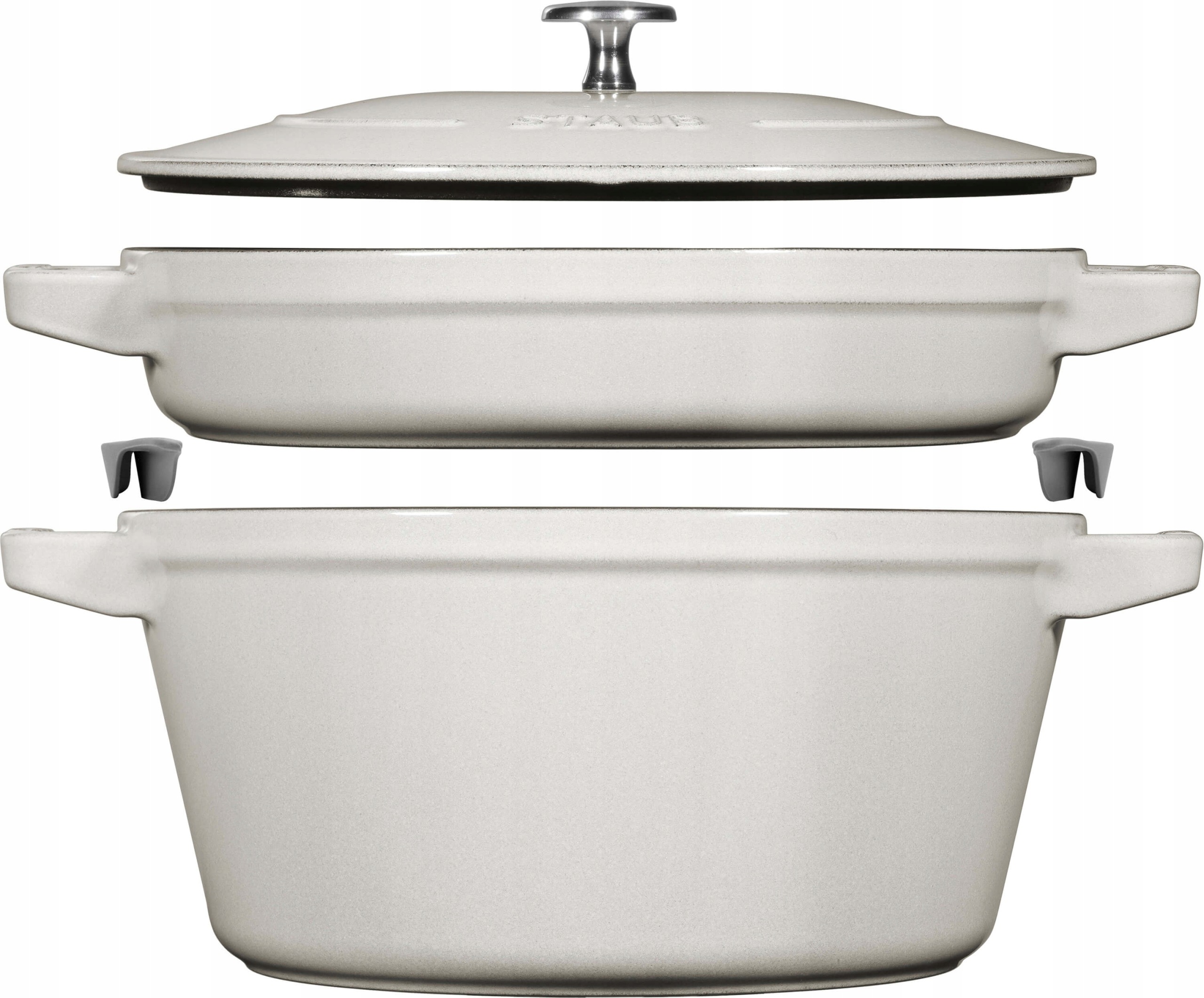 Staub Zestaw 2 naczyń pokrywka 24 cm truflowy