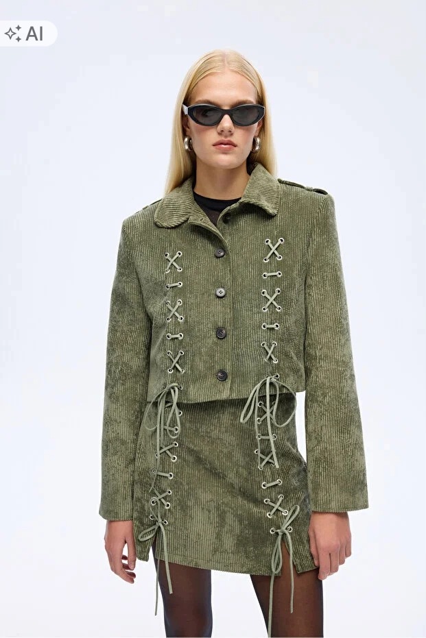 Dámská Semišová Bunda S Vázáním Ve Stylu Boho M 5IA