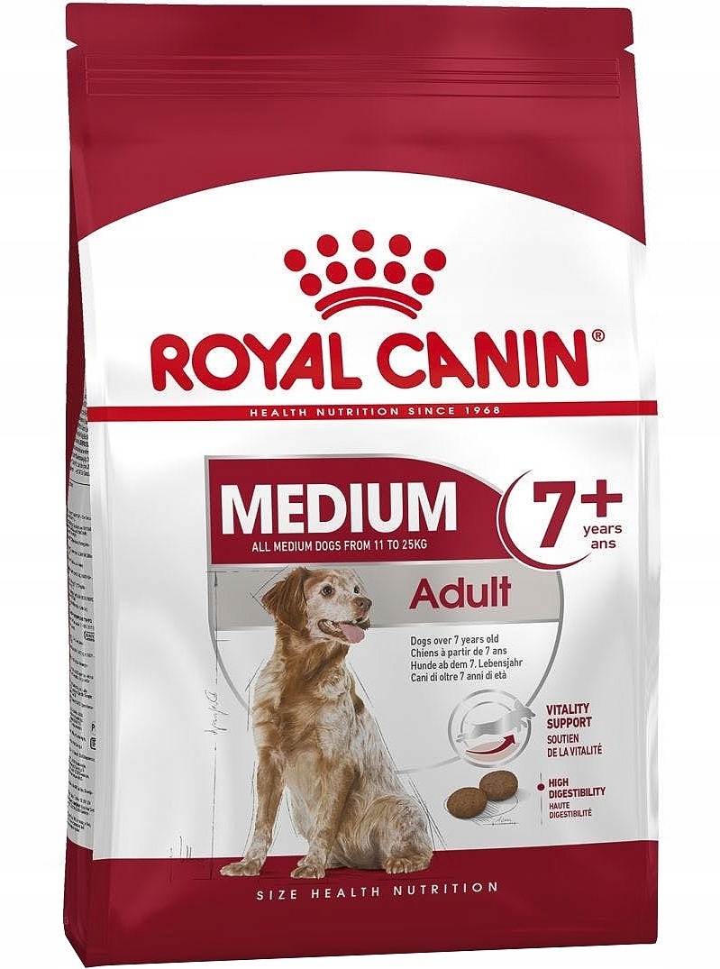 Levně Royal Canin Dog Medium Adult 7+ 4kg