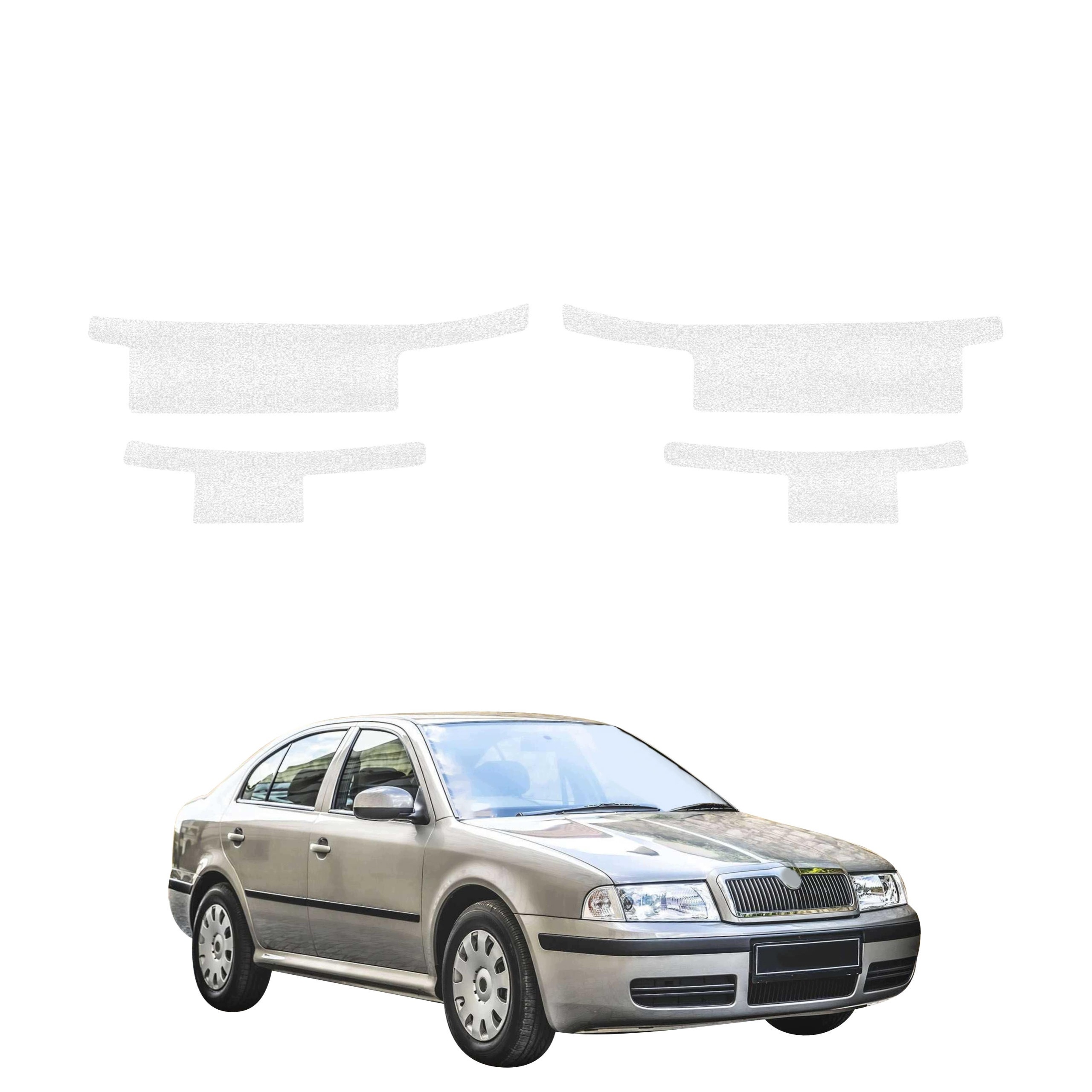 4v1 Technická povrchová úprava prahů pro Škoda Octavia (1996-2010) Bílá