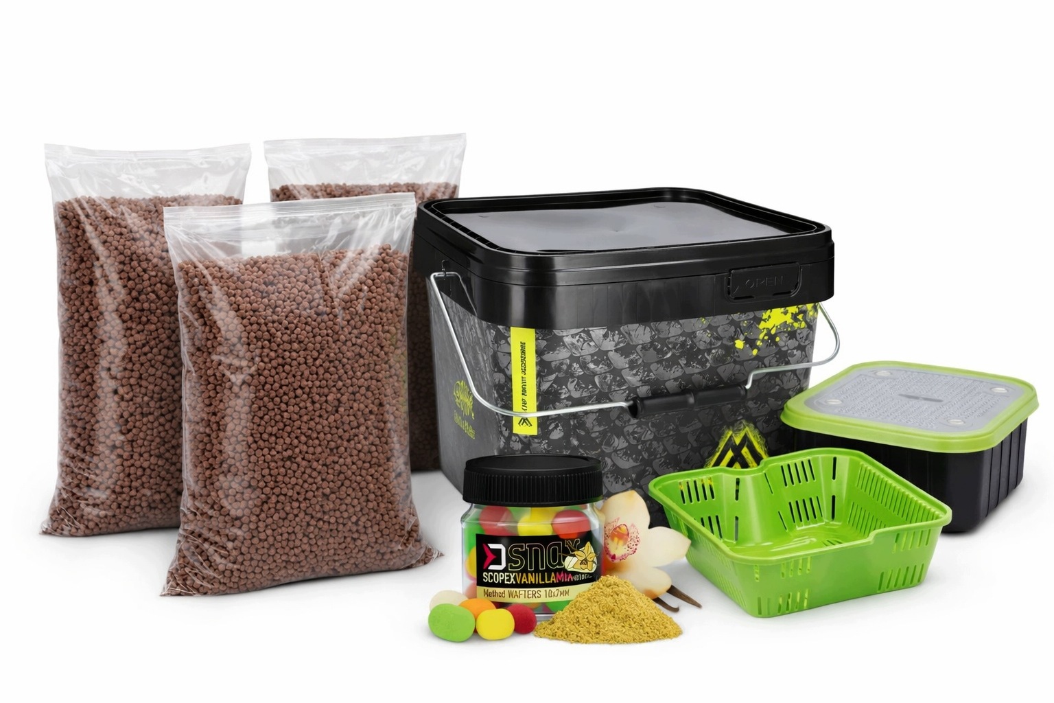 Zestaw Karpiowy Method Feeder – Pellet Sitko Wiadro Przynęta
