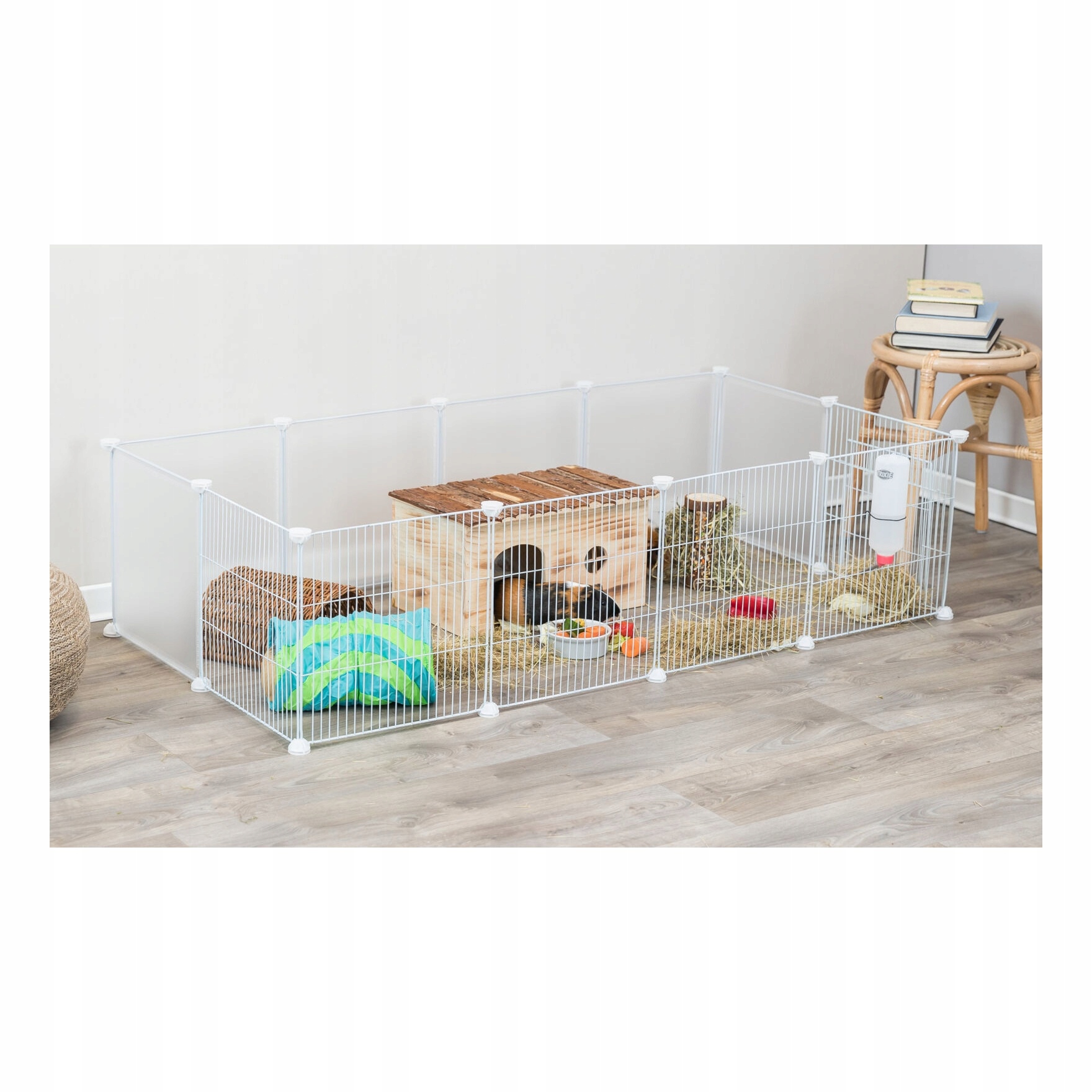Trixie wybieg domowy dla kawii domowych i królików biały 62460 140x35x70cm