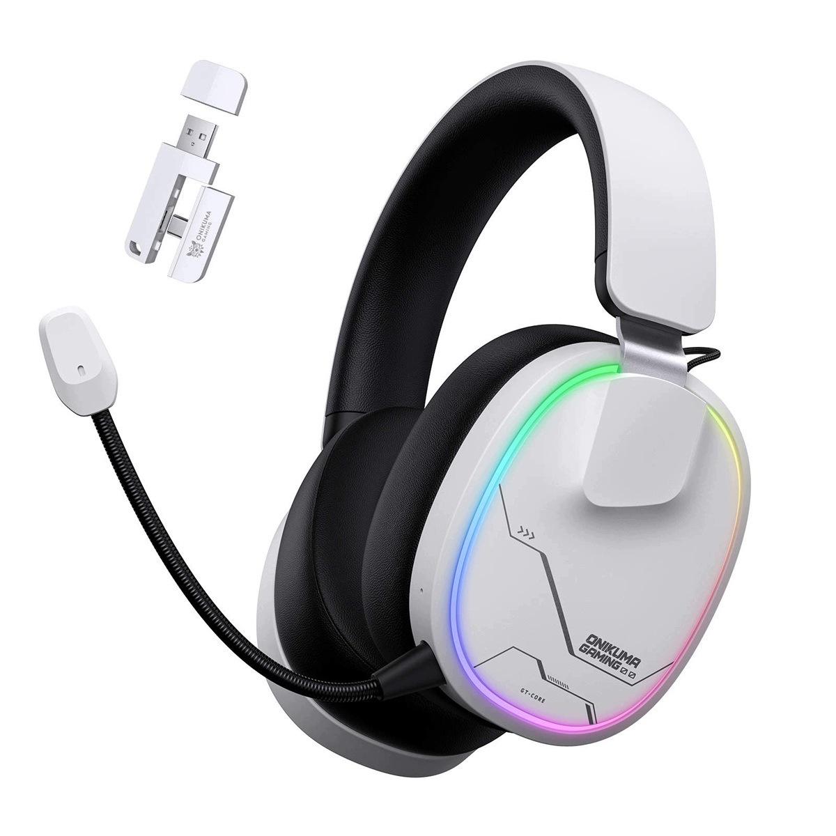 Onikuma GT836 4-Mode Vezeték Nélküli Gamer Headset Fehér