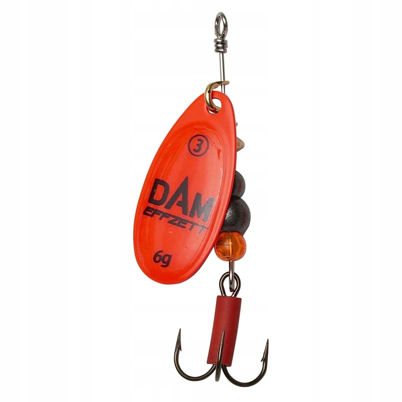Dam Effzett Fluo Spinner Czerwony, #4 10g