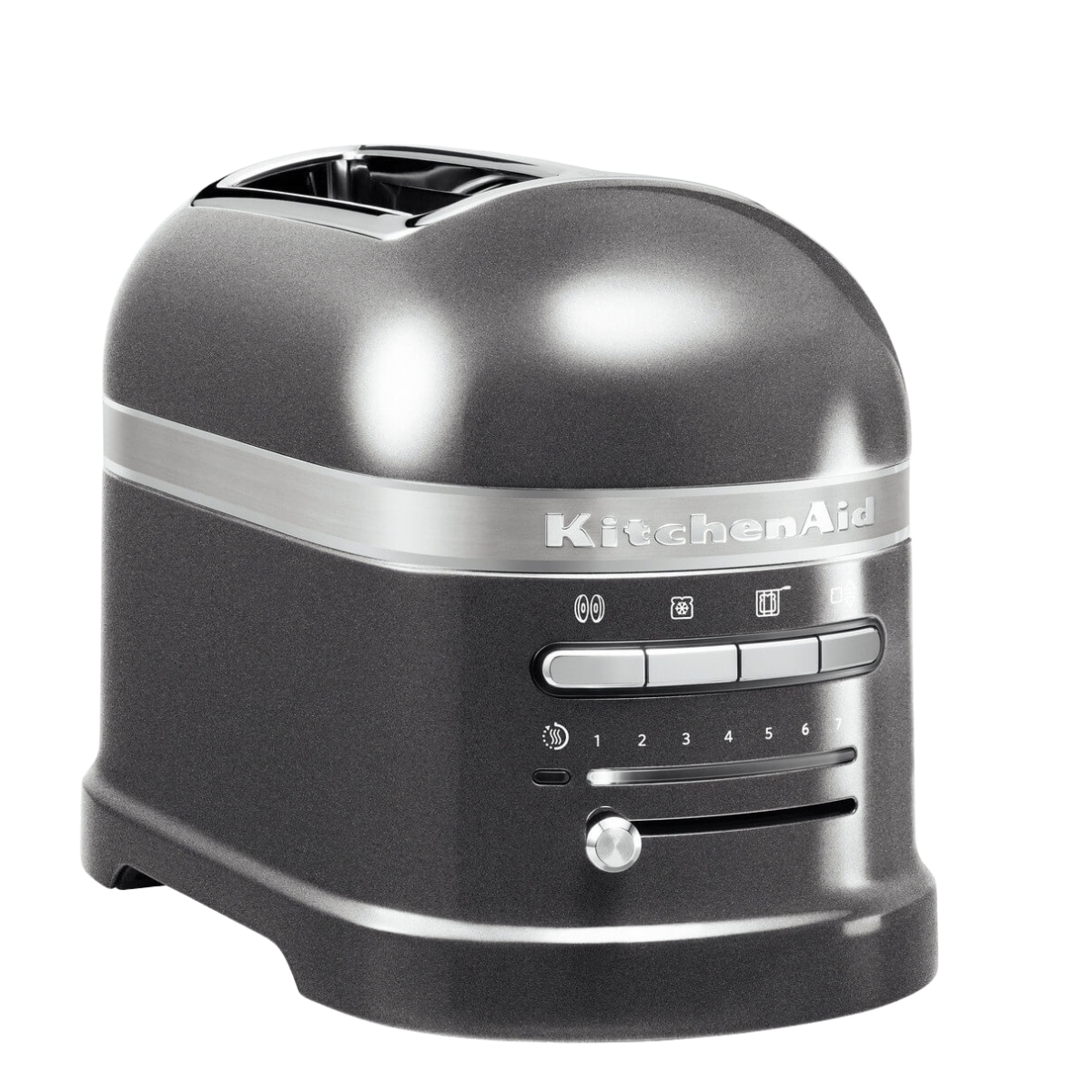 Hriankovač na 2 plátky Artisan Kitchenaid 5KMT2204EMS, strieborný, stopový