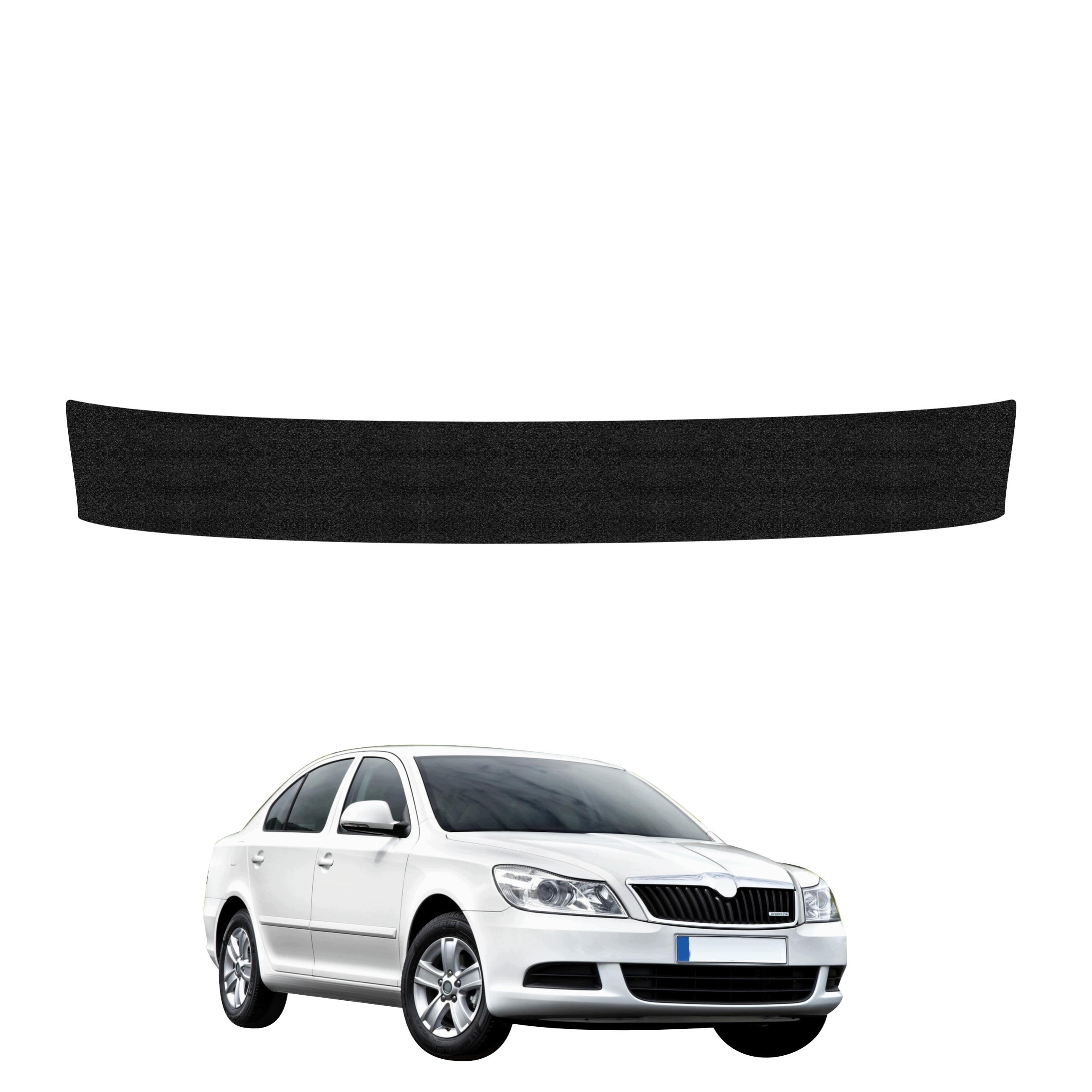 Povlak na práh zavazadlového prostoru pro Octavia 2 Sedan Facelift (2008-2013) Černý