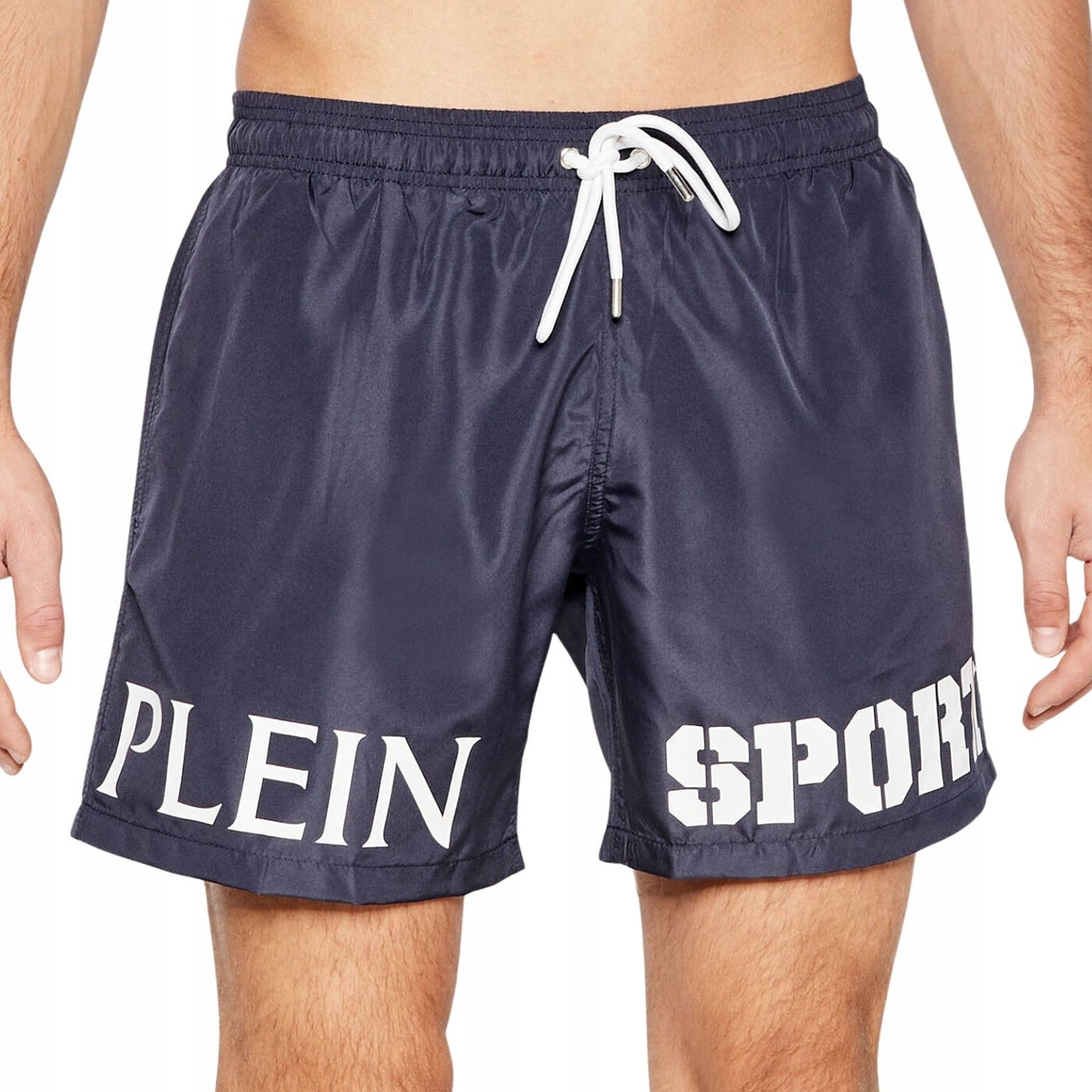 Pánské plážové šortky Plein Sport s plavkami, modrá barva, velikost XXL