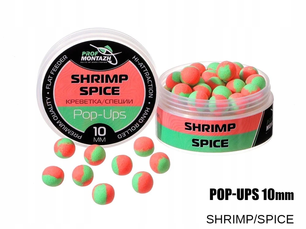 Plovoucí Boilie Pop-Up 10 mm Kreveta/Koření