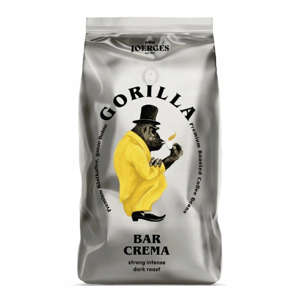 Levně Gorilla Bar Crema zrnková káva 1 kg